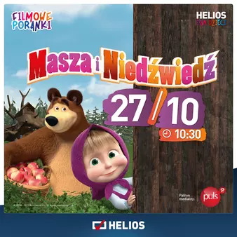wydarzenia dla dzieci, masz i niedźwiedź, kino Helios
