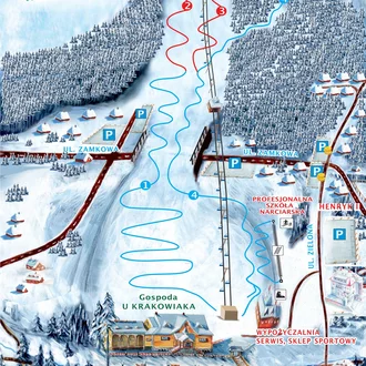 Henryk Ski ośrodek narciarski Krynica Zdrój mapa
