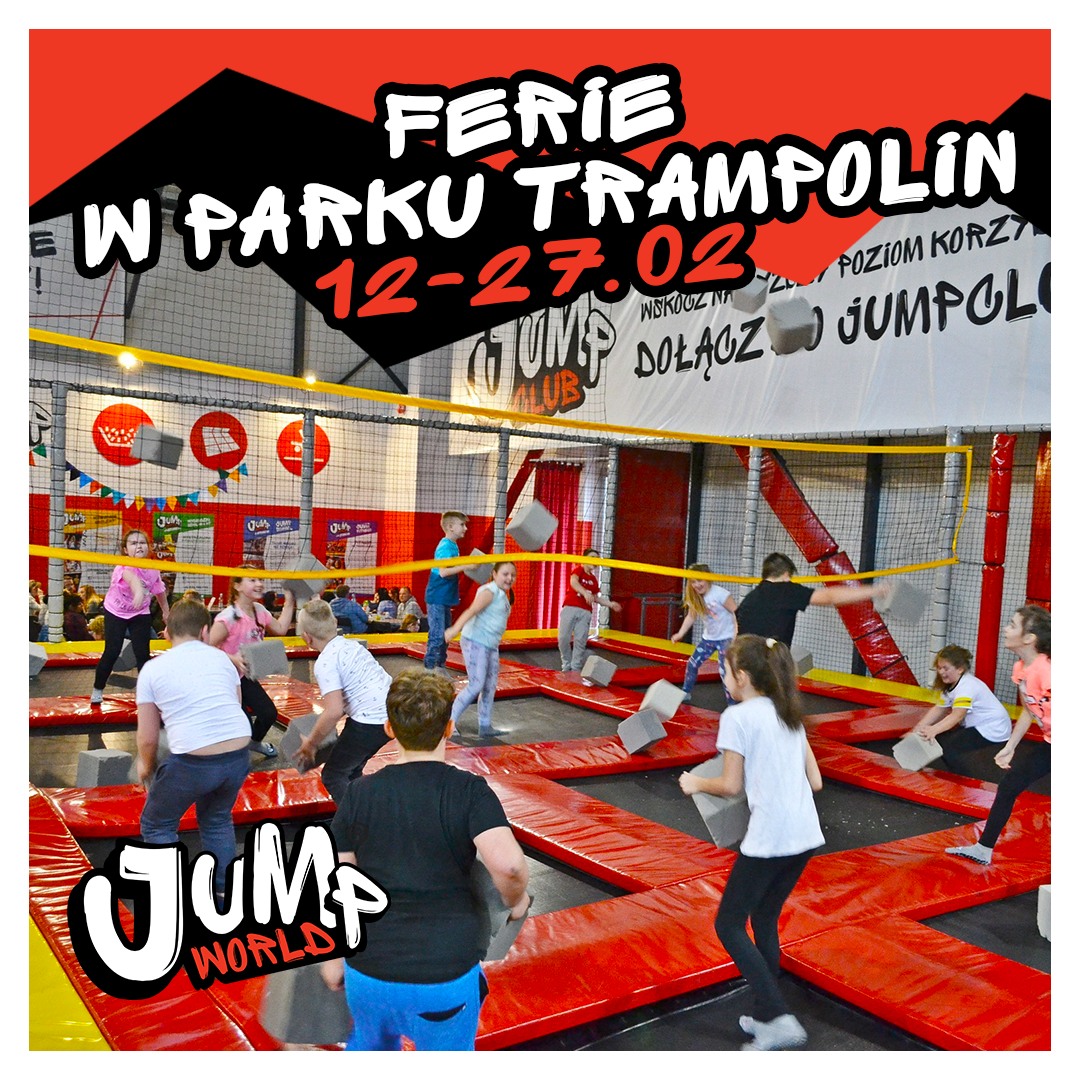ferie i atrakcje dla dzieci w Parku trampolin